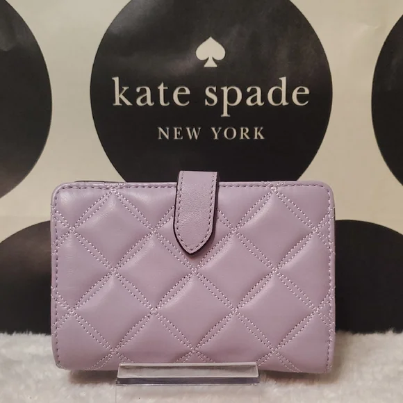 Kate Spade Lavender Quilted Wallet NWOT - Picture 2 of 6